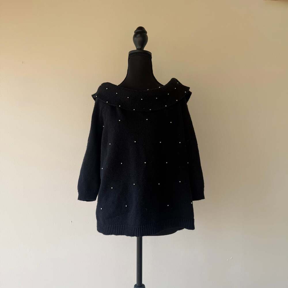 All Points Reference Point Black Off-Shoulder Met… - image 7